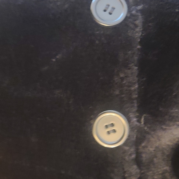 Express, Elegant Black Long Suede Coat, Size Large - Picture 9 of 13